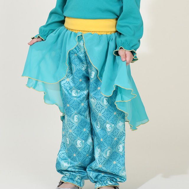 【ベビードール】ジャスミン なりきるワンピース 8724K / ベビーサイズ キッズ 長袖 ズボン パンツ セットアップ 仮装 コスチューム コスプレ プリンセス お姫様 ガーリー