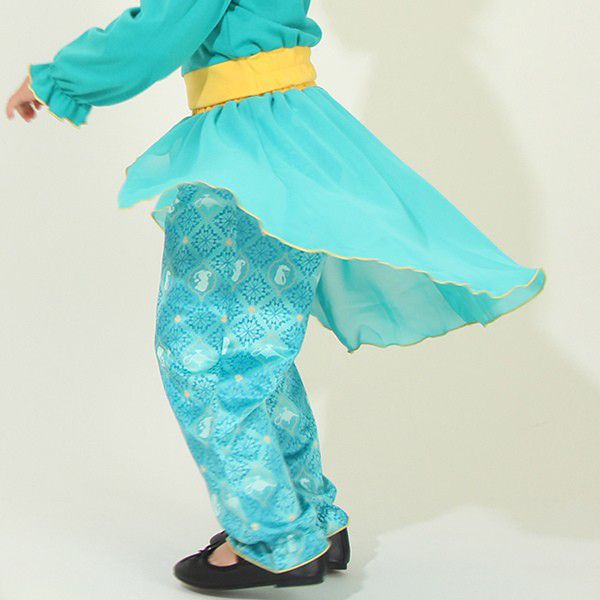 【ベビードール】ジャスミン なりきるワンピース 8724K / ベビーサイズ キッズ 長袖 ズボン パンツ セットアップ 仮装 コスチューム コスプレ プリンセス お姫様 ガーリー