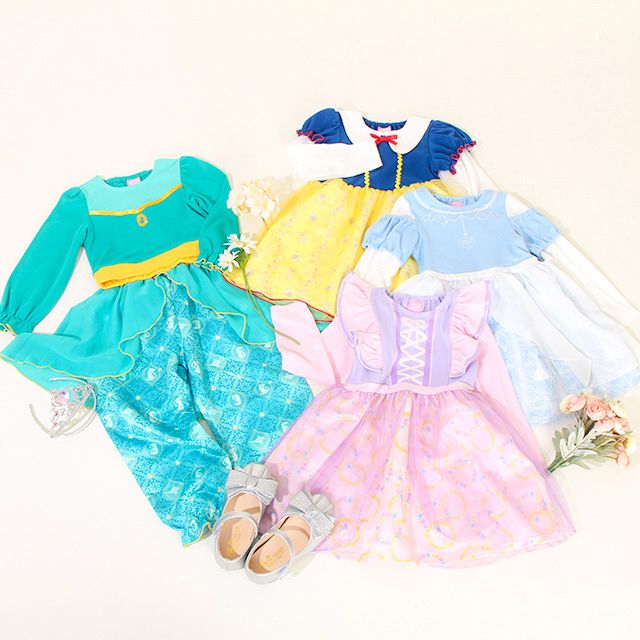 【ベビードール】エルサ なりきるワンピース 8724K / ベビーサイズ キッズ 長袖 ワンピ スカート フリル チュール シフォン 仮装 コスチューム コスプレ プリンセス お姫様 ガーリー