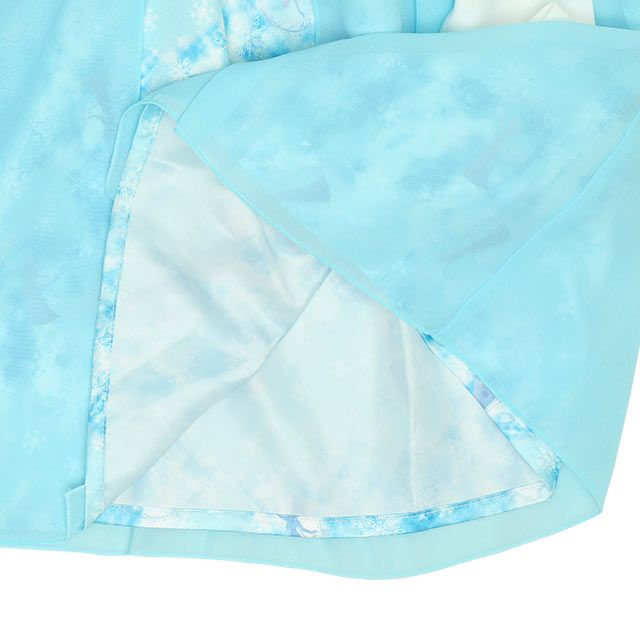 【ベビードール】エルサ なりきるワンピース 8724K / ベビーサイズ キッズ 長袖 ワンピ スカート フリル チュール シフォン 仮装 コスチューム コスプレ プリンセス お姫様 ガーリー