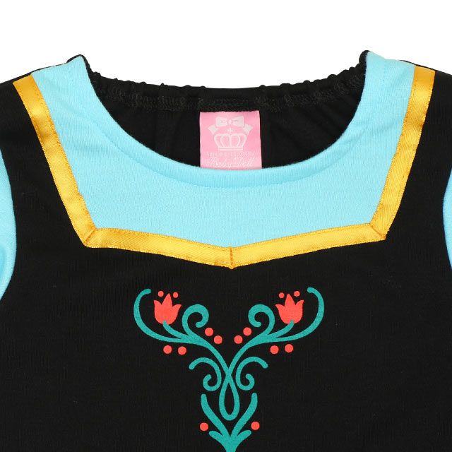 【ベビードール】アナ なりきるワンピース 8724K / ベビーサイズ キッズ 長袖 ワンピ スカート 仮装 コスチューム コスプレ プリンセス お姫様 ガーリー