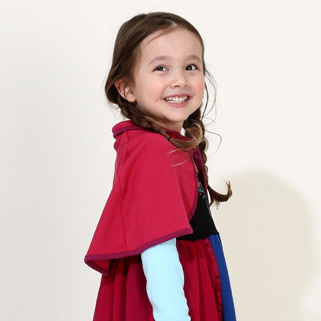 【ベビードール】アナ なりきるワンピース 8724K / ベビーサイズ キッズ 長袖 ワンピ スカート 仮装 コスチューム コスプレ プリンセス お姫様 ガーリー