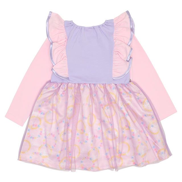 【ベビードール】ラプンツェル なりきるワンピース 8724K / ベビーサイズ キッズ 長袖 ワンピ スカート フリル チュール 仮装 コスチューム コスプレ プリンセス お姫様 ガーリー