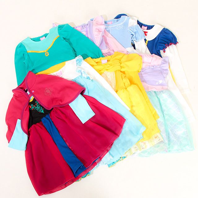 【ベビードール】ラプンツェル なりきるワンピース 8724K / ベビーサイズ キッズ 長袖 ワンピ スカート フリル チュール 仮装 コスチューム コスプレ プリンセス お姫様 ガーリー