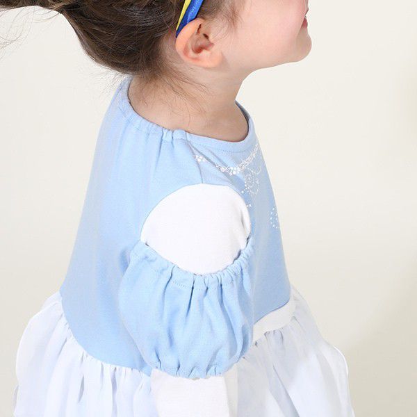 【ベビードール】シンデレラ なりきるワンピース 8724K / ベビーサイズ キッズ 長袖 ワンピ スカート 仮装 コスチューム コスプレ プリンセス お姫様 ガーリー