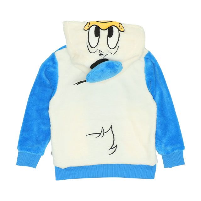 【ベビードール】ドナルド なりきるジップパーカー 8818K / ベビーサイズ キッズ トップス 長袖 パーカー シャギーボア素材 あったか 秋冬 仮装 コスチューム コスプレ