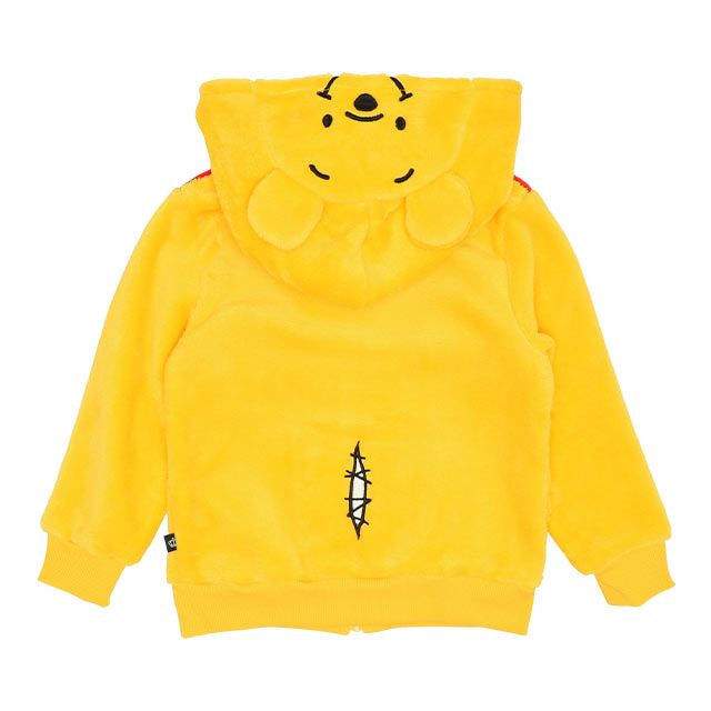 【ベビードール】プー なりきるジップパーカー 8818K / ベビーサイズ キッズ トップス 長袖 パーカー シャギーボア素材 あったか 秋冬 仮装 コスチューム コスプレ