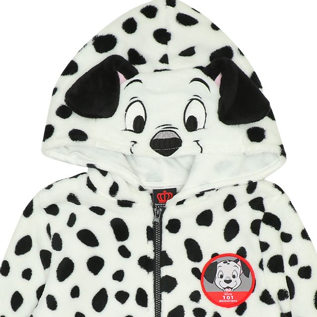 【ベビードール】１０１匹わんちゃん なりきるジップパーカー 8818K / ベビーサイズ キッズ トップス 長袖 パーカー シャギーボア素材 あったか 秋冬 仮装 コスチューム コスプレ