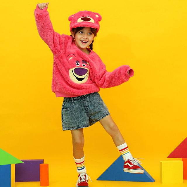 【ベビードール】ロッツォ フェイスボアトレーナー 8873K / トイ・ストーリー ベビーサイズ キッズ トップス 長袖 シャギーボア素材 もこもこ 秋冬