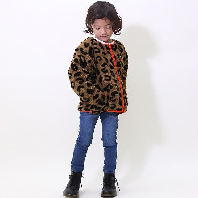 【ベビードール】ミッキー ディズニー ヒョウボア中綿アウター 8976K