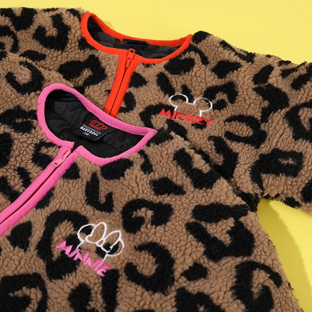 【ベビードール】ミニー ディズニー ヒョウボア中綿アウター 8976K