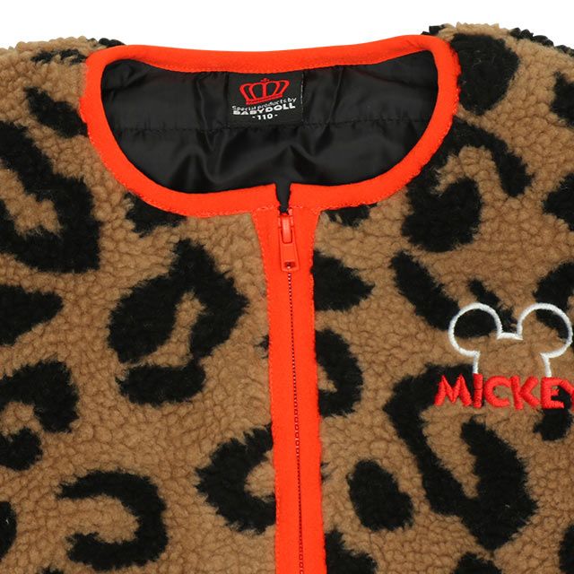 【ベビードール】ミニー ディズニー ヒョウボア中綿アウター 8976K