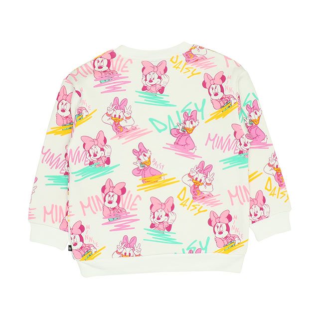 【ベビードール】ミニー&デイジー 親子お揃い ディズニー 総柄裏起毛トレーナー 8977K