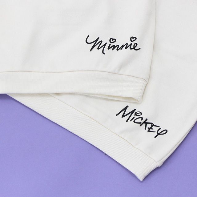 【ベビードール】ミッキー 親子お揃い ヒョウ柄ボアポケットトレーナー 8982K