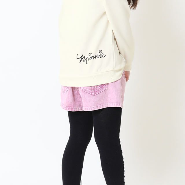 【ベビードール】ミニー 親子お揃い ヒョウ柄ボアポケットトレーナー 8982K