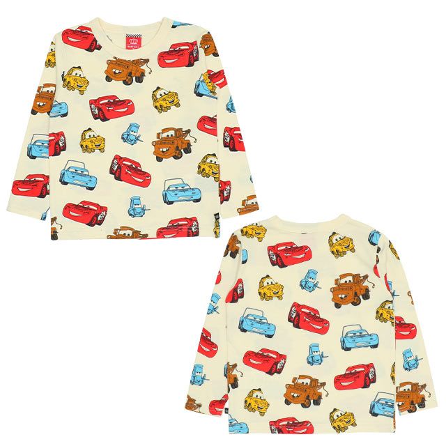 【ベビードール】ライトニング・マックィーン メーター カーズ 総柄ロンT 9019K