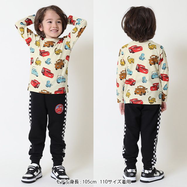 【ベビードール】ライトニング・マックィーン メーター カーズ 総柄ロンT 9019K
