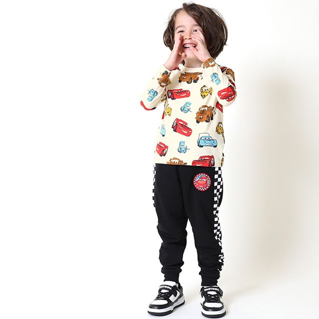 【ベビードール】ライトニング・マックィーン メーター カーズ 総柄ロンT 9019K