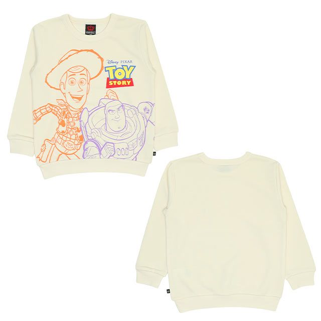 【ベビードール】ウッディ バズ プリントトレーナー 9021K / ベビーサイズ キッズ トップス 長袖 春秋冬