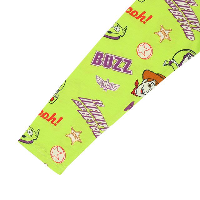 【ベビードール】トイ・ストーリー 総柄ロンT 9022K / キッズ トップス 長袖 天竺素材 ウッディ バズ・ライトイヤー リトルグリーンメン