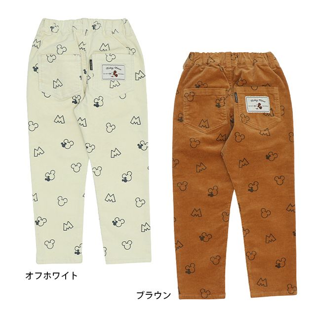 【ベビードール】ミッキー ディズニー コーデュロイロングパンツ 9048K