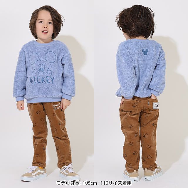 【ベビードール】ミッキー ディズニー コーデュロイロングパンツ 9048K