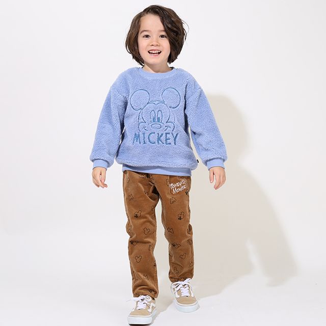 【ベビードール】ミッキー ディズニー コーデュロイロングパンツ 9048K