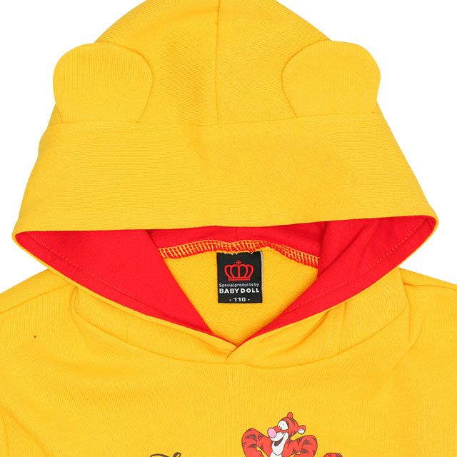 【ベビードール】１０１匹わんちゃん 親子お揃い 耳付きキャラクターパーカー 9050K / ベビーサイズ キッズ リンクコーデ ペアルック 親子コーデ トップス 長袖 耳付きフード 仮装 コスチューム コスプレ