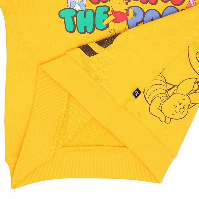 【ベビードール】プー 親子お揃い 耳付きキャラクターパーカー 9050A / 大人 ユニセックス 男女兼用 リンクコーデ ペアルック 親子コーデ トップス 長袖 耳付きフード 仮装 コスチューム コスプレ