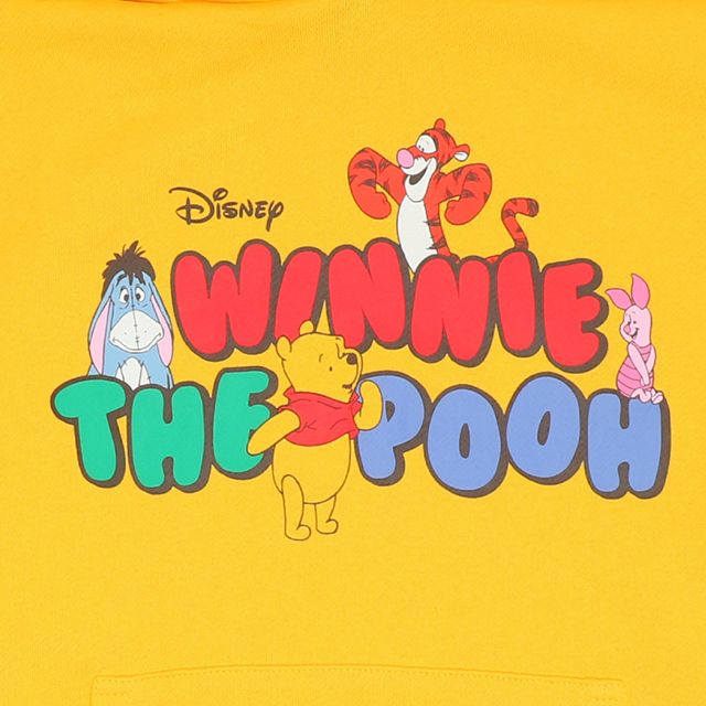 【ベビードール】プー 親子お揃い 耳付きキャラクターパーカー 9050A / 大人 ユニセックス 男女兼用 リンクコーデ ペアルック 親子コーデ トップス 長袖 耳付きフード 仮装 コスチューム コスプレ