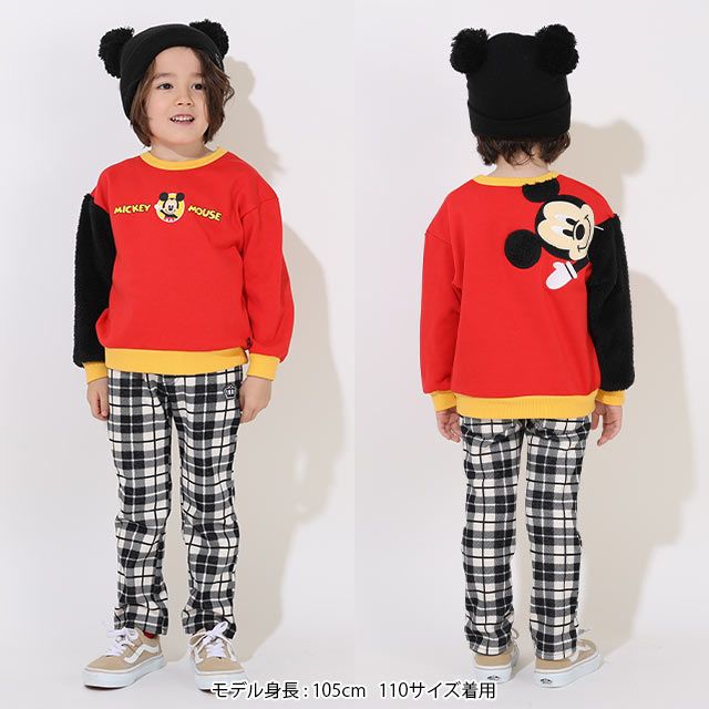 【ベビードール】ミッキー ディズニー てつなぎトレーナー 9052K