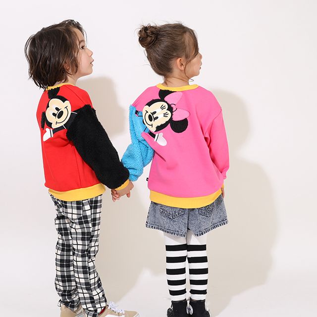 【ベビードール】ミッキー ディズニー てつなぎトレーナー 9052K