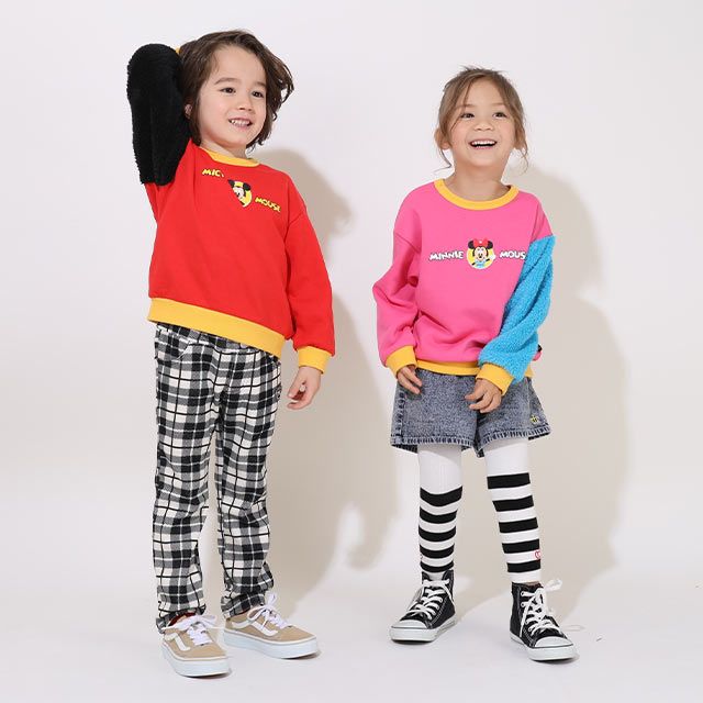 【ベビードール】ミニー ディズニー てつなぎトレーナー 9052K