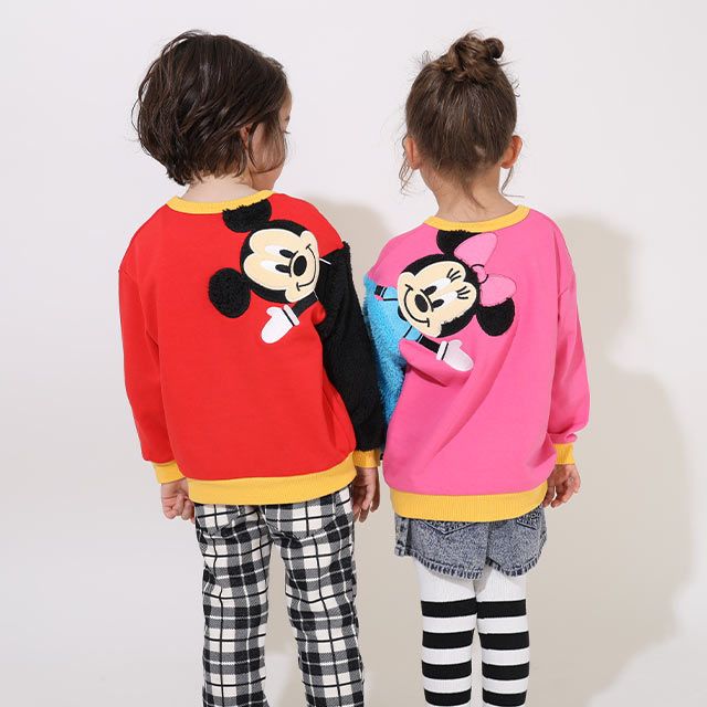 【ベビードール】ミニー ディズニー てつなぎトレーナー 9052K