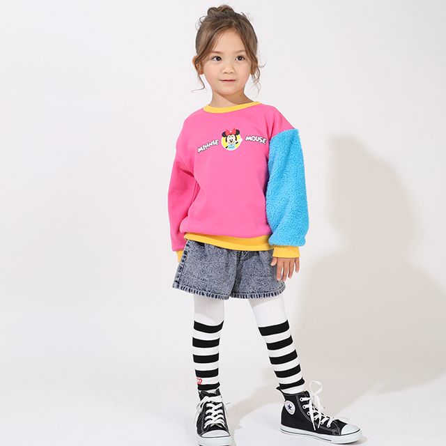 【ベビードール】ミニー ディズニー てつなぎトレーナー 9052K