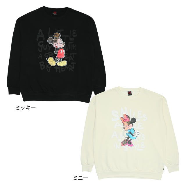 【ベビードール】ミッキー 親子お揃い ディズニー レンチキュラートレーナー 9054A