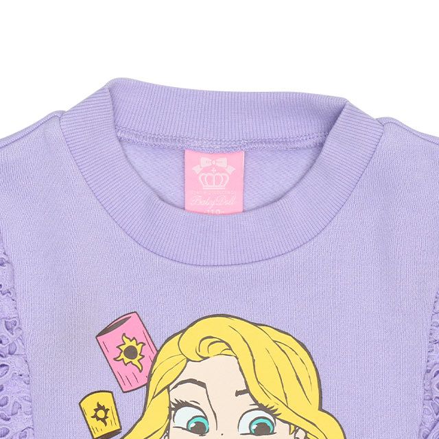 【ベビードール】ラプンツェル ディズニー プリンセス フリル裏起毛トレーナー 9097K