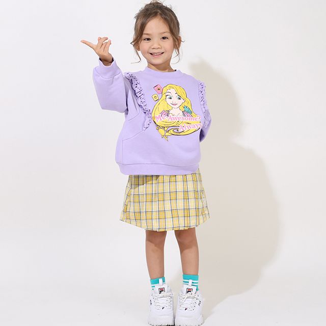 【ベビードール】ラプンツェル ディズニー プリンセス フリル裏起毛トレーナー 9097K