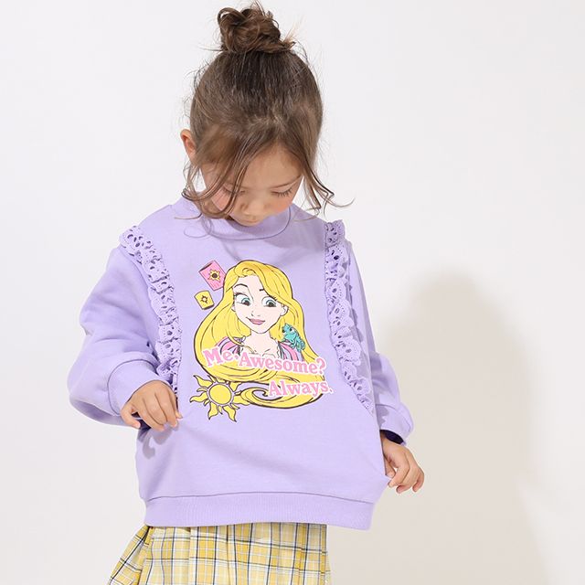 【ベビードール】ラプンツェル ディズニー プリンセス フリル裏起毛トレーナー 9097K