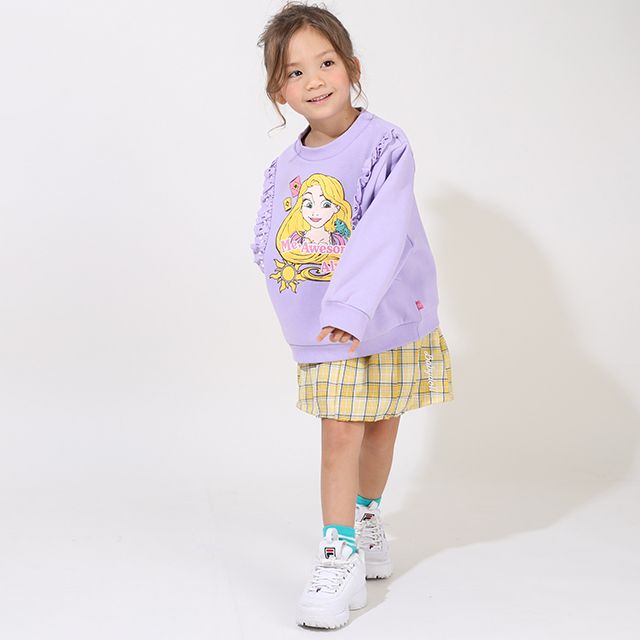 【ベビードール】ラプンツェル ディズニー プリンセス フリル裏起毛トレーナー 9097K