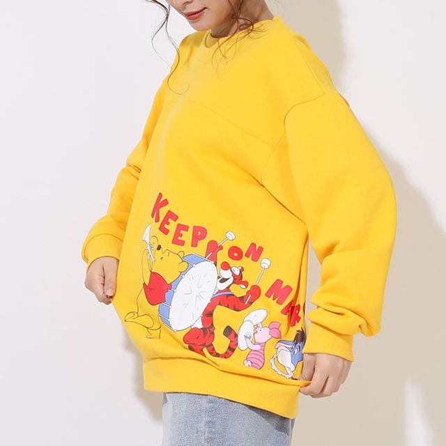 【ベビードール】プーと仲間たち 親子お揃い つながる集合トレーナー 9108A