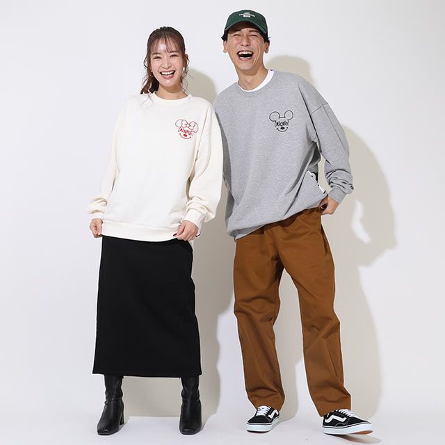 【ベビードール】ミッキー 親子お揃い つながるトレーナー 9109A