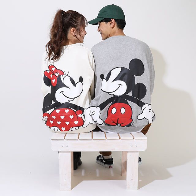 【ベビードール】ミッキー 親子お揃い つながるトレーナー 9109A