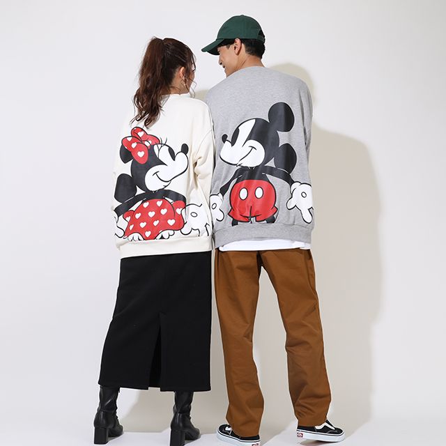 【ベビードール】ミッキー 親子お揃い つながるトレーナー 9109A