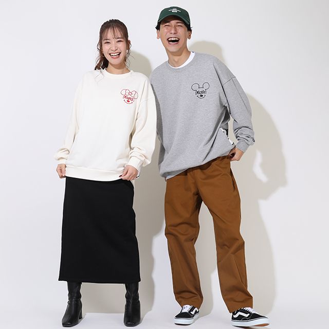 【ベビードール】ミッキー 親子お揃い つながるトレーナー 9109A