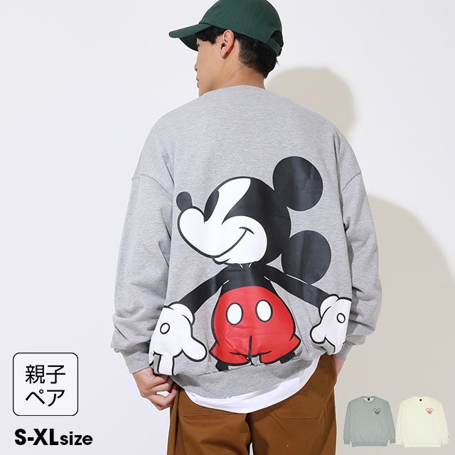 【ベビードール】ミッキー 親子お揃い つながるトレーナー 9109A
