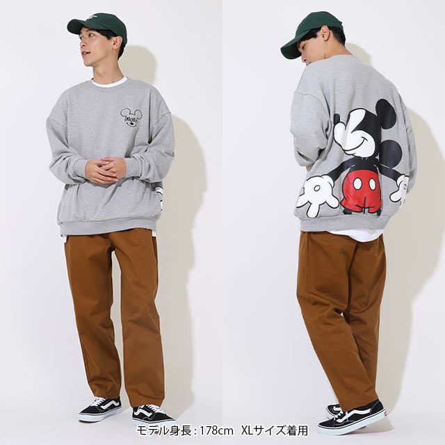 【ベビードール】ミッキー 親子お揃い つながるトレーナー 9109A