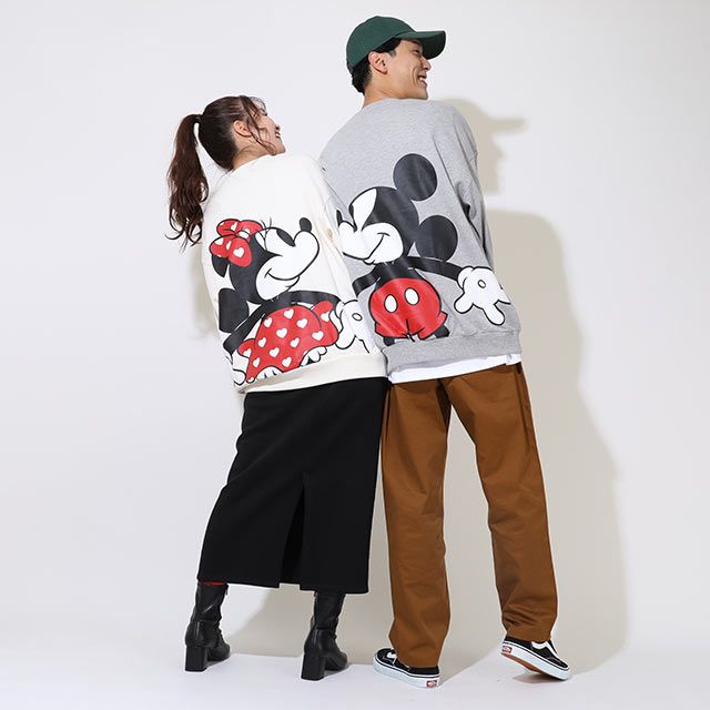 【ベビードール】ミッキー 親子お揃い つながるトレーナー 9109A