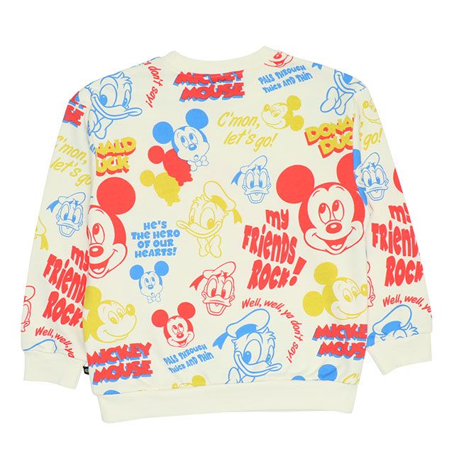 【ベビードール】ミッキーフレンズ 親子お揃い 総柄トレーナー 9110K