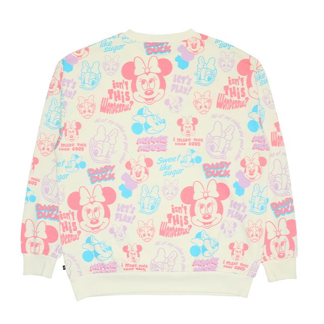 【ベビードール】ミニーフレンズ 親子お揃い 総柄トレーナー 9110A